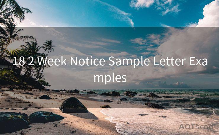 18 2 Week Notice Sample Letter Examples